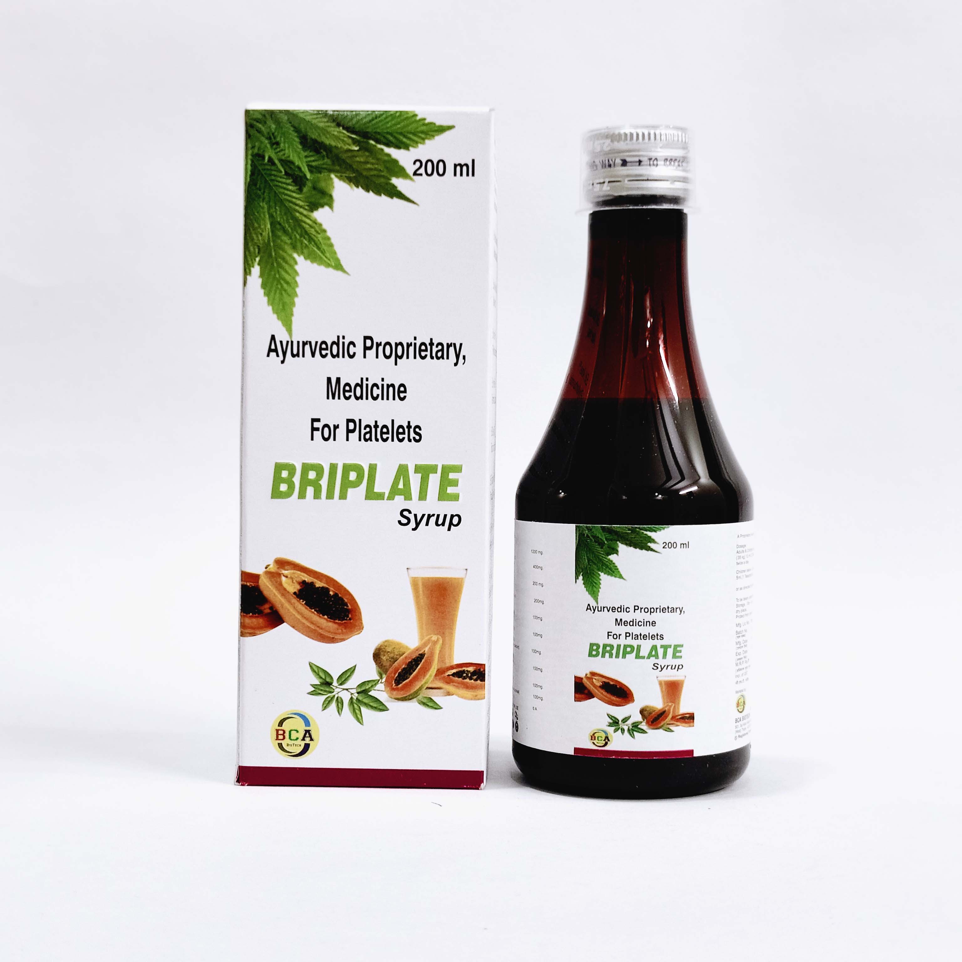 Briplate syrup